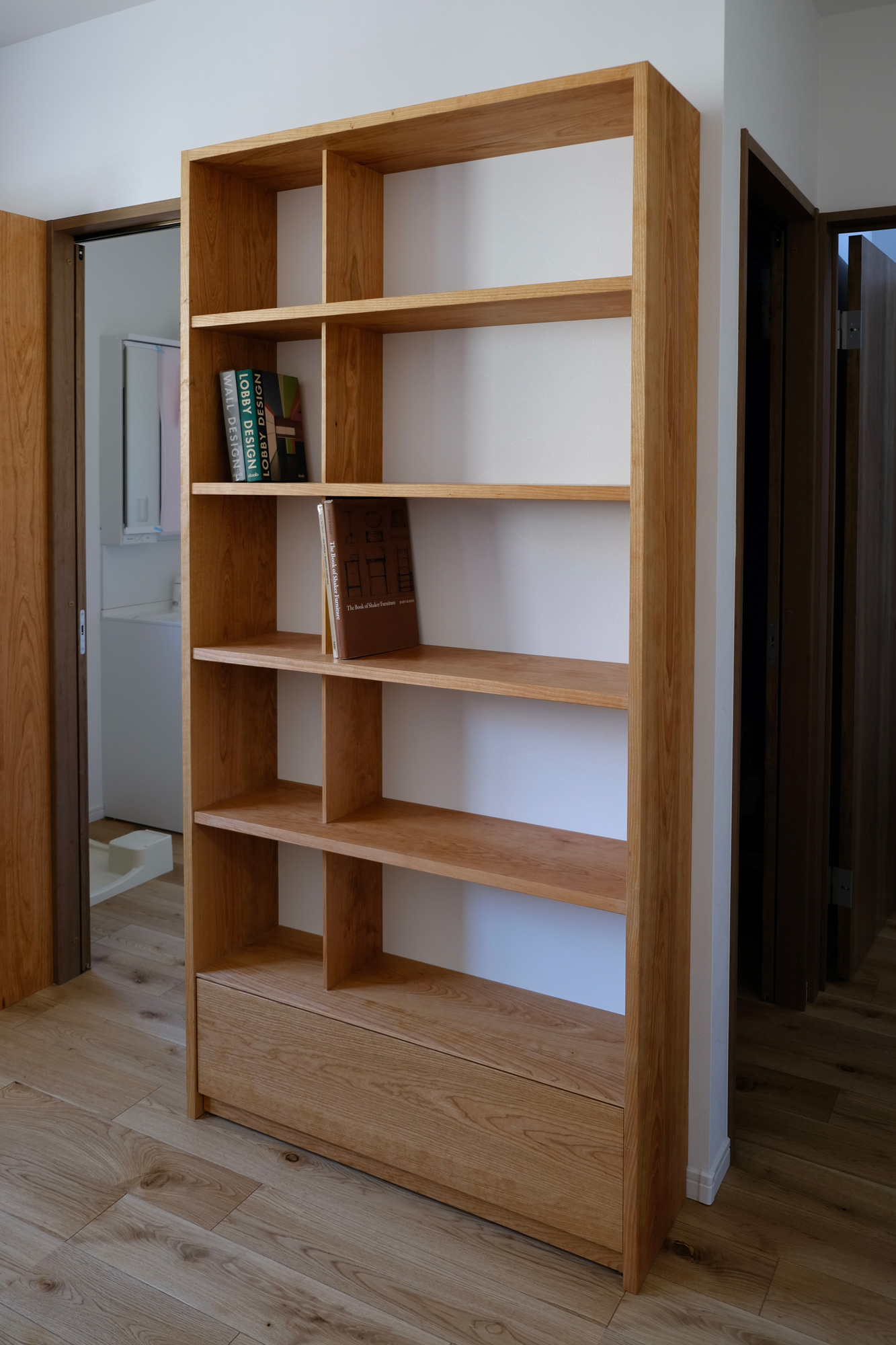 Work space – desk / bookshelf